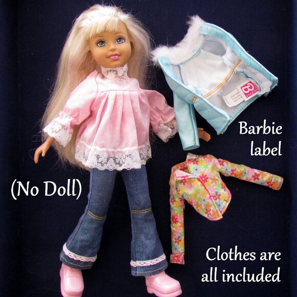 WEE 3 FRIENDS CLOTHES, 10" GIRL DOLL OUTFITS: JACKET, TOPS, JEANS, BOOTS - Picture 8 of 12
